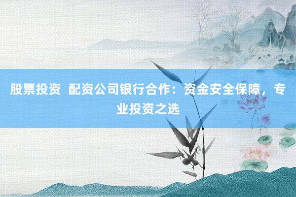 股票投资  配资公司银行合作：资金安全保障，专业投资之选