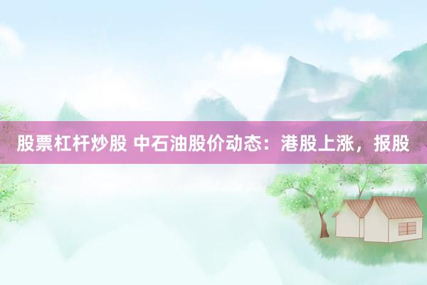 股票杠杆炒股 中石油股价动态：港股上涨，报股