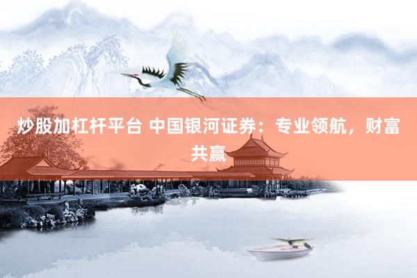 炒股加杠杆平台 中国银河证券：专业领航，财富共赢