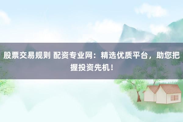 股票交易规则 配资专业网：精选优质平台，助您把握投资先机！